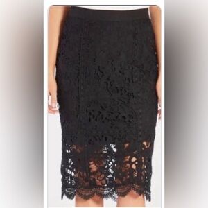 Sundays in Brooklyn Lace Pencil Skirt